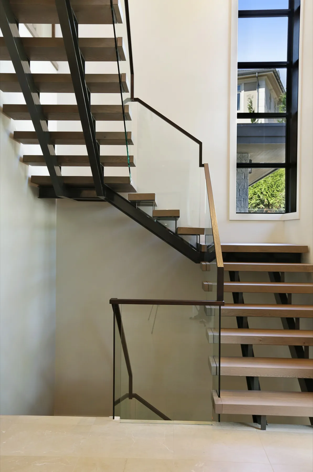 Floating stair detail, West Vancouver