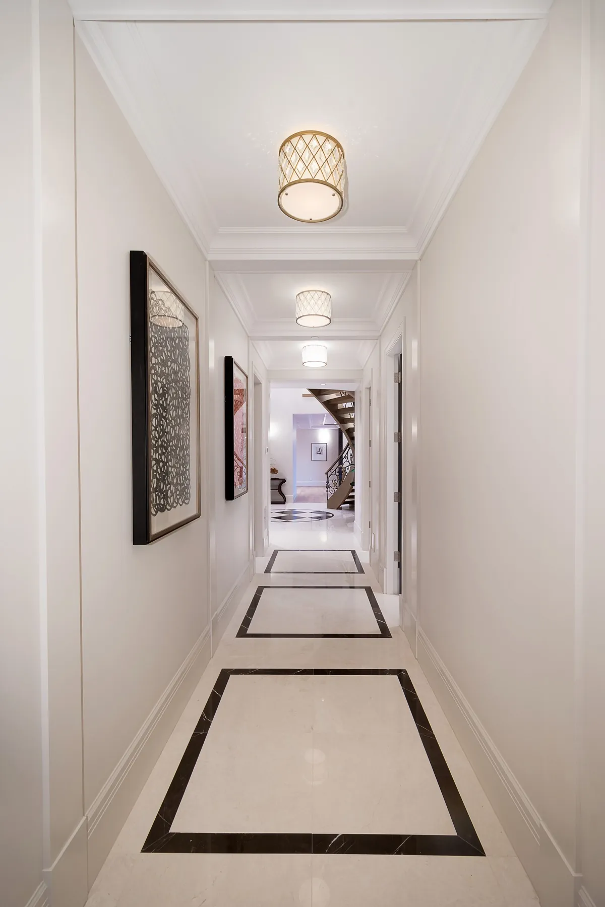 Marble inlay detail, British Properties, West Vancouver