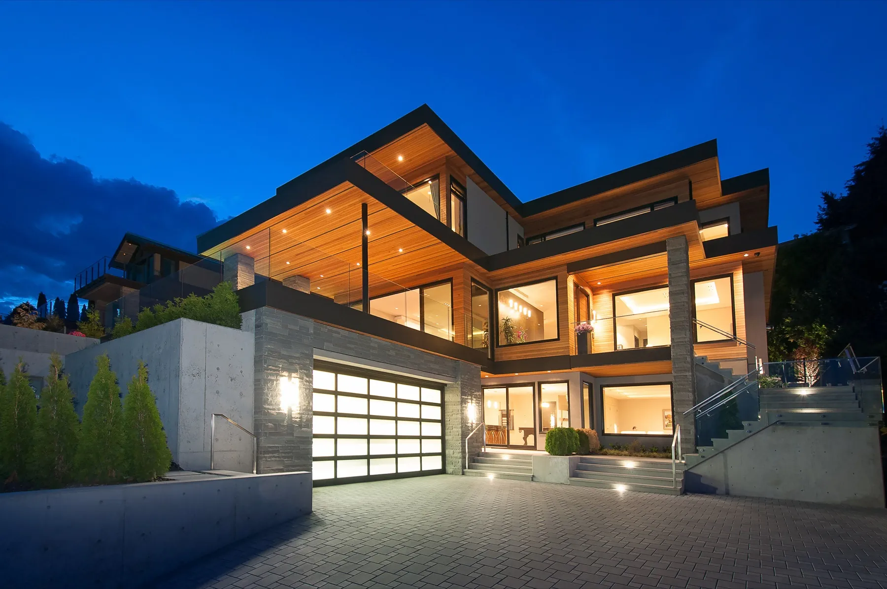 Skyline, West Vancouver, hillside estate with ocean views