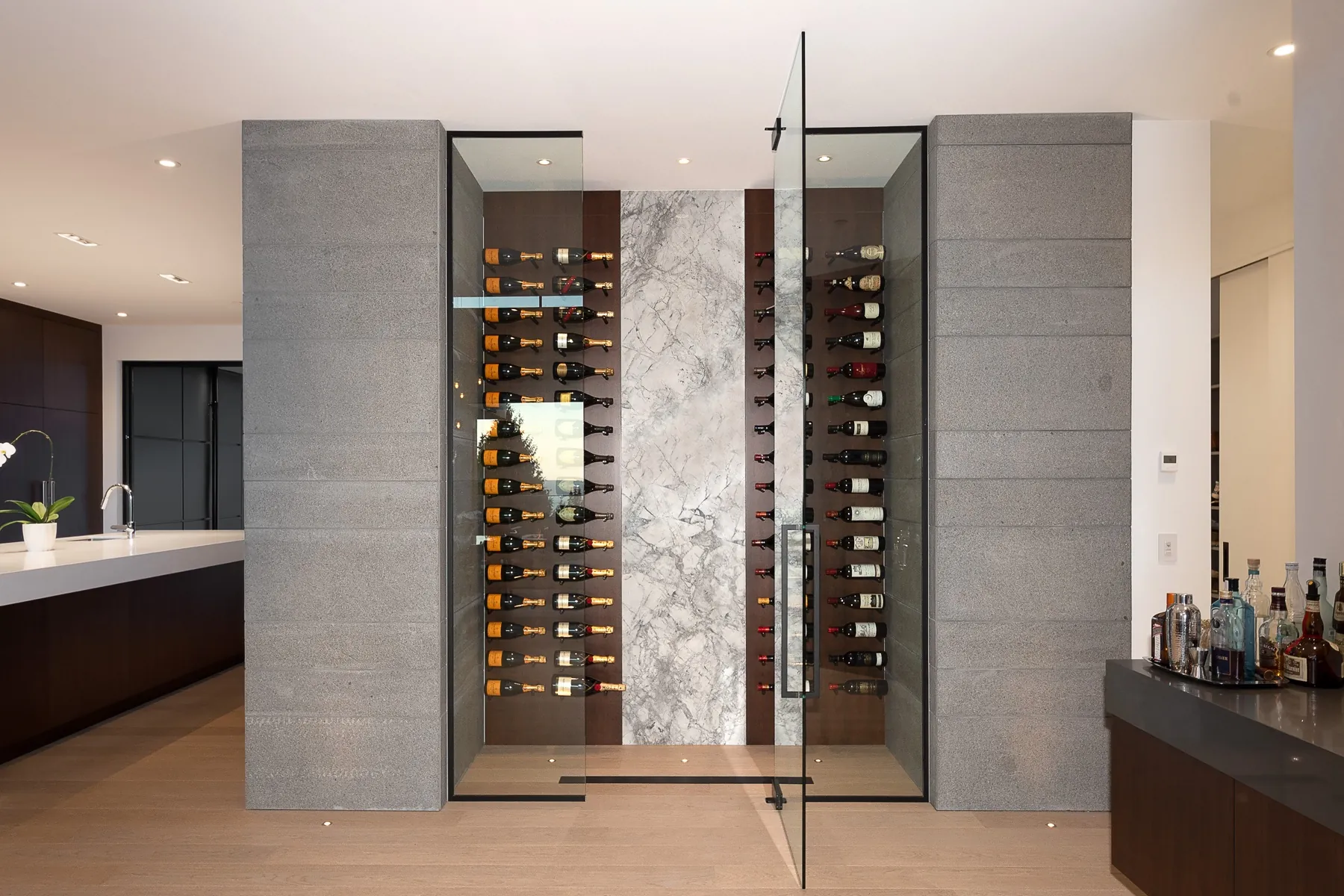 The Canopy, Wine display bar passage