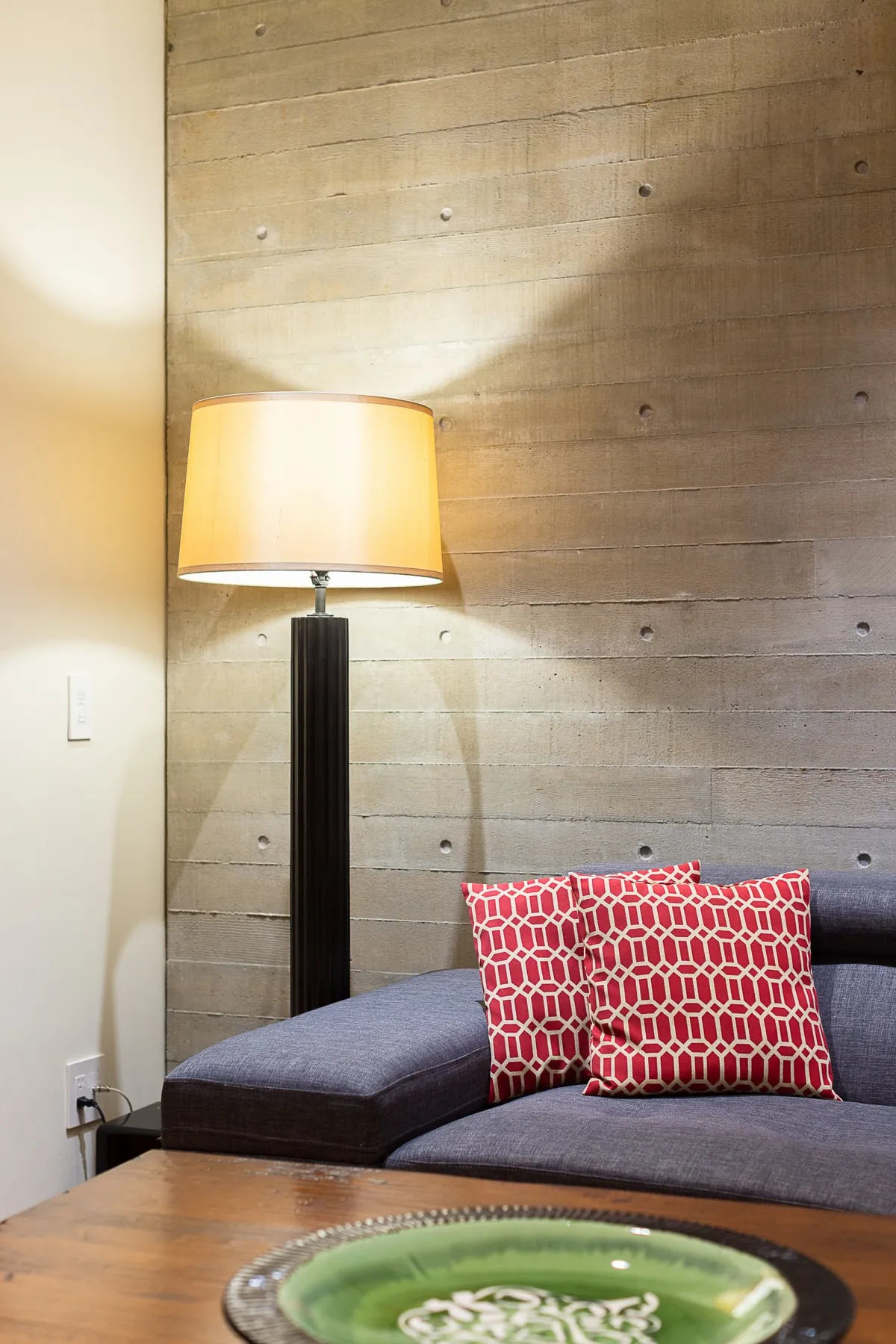 The Cove, Board formed concrete detail