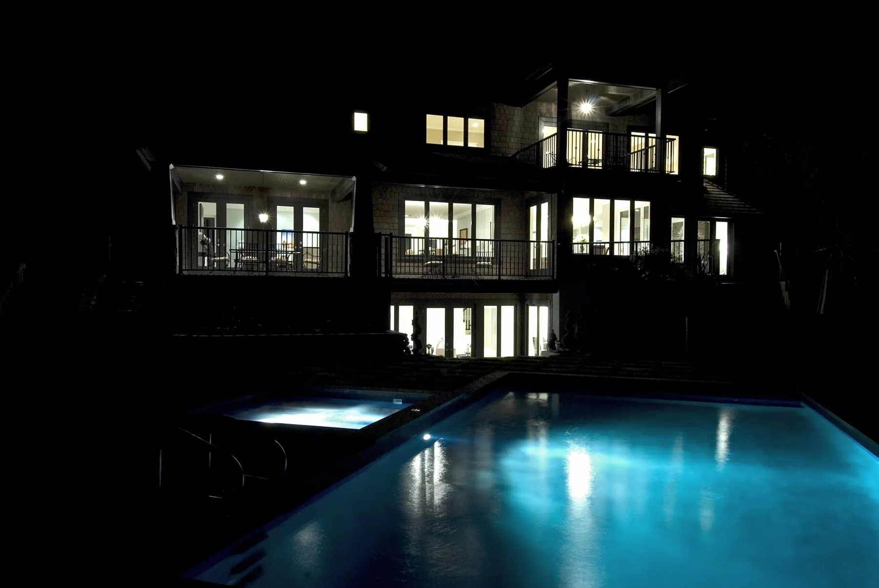 Timberline, Pool at twilight